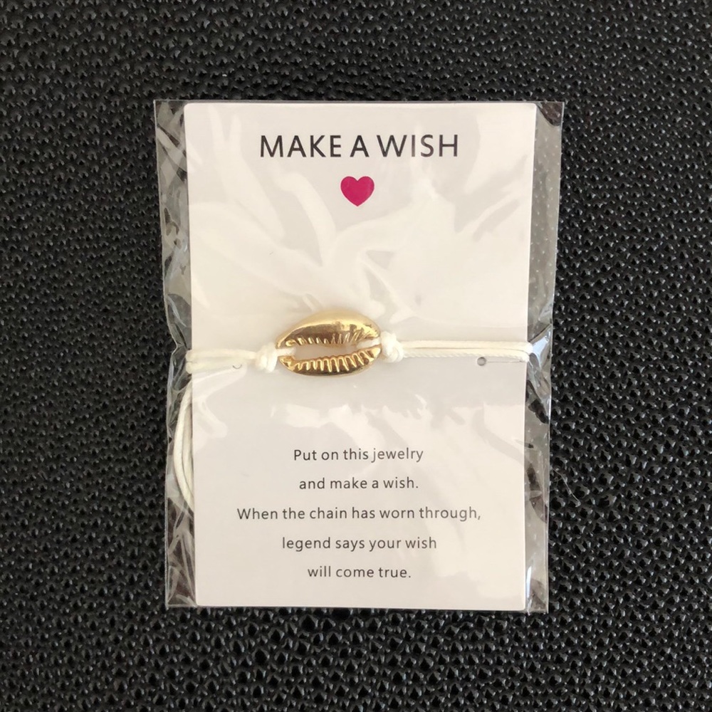 Cowrie Adjustable Wish Bracelet